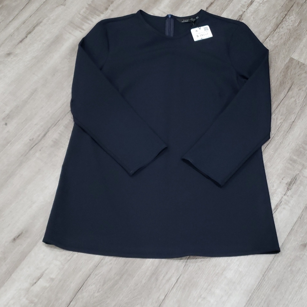 Zara  Women’s Navy Blue  Long Sleeve Top